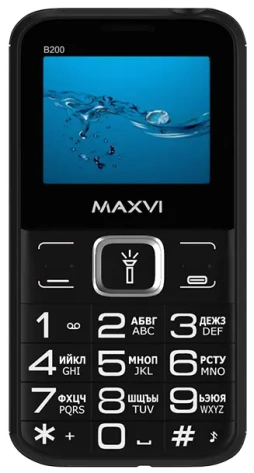 Мобильный телефон Maxvi B200 Black - фото в интернет-магазине Арктика