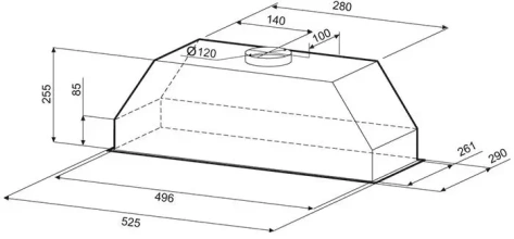 Вытяжка Krona RUNA 600 inox S - фото в интернет-магазине Арктика