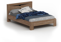 Спальня "Соренто" кровать 140*200 (Дуб стирлинг/кофе структ.матовый) - Мебельград - каталог товаров магазина Арктика
