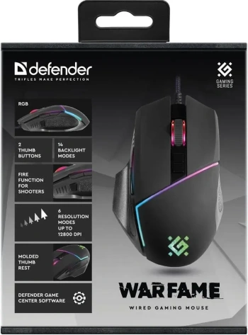 Мышь Defender Warfame (GM-880L)  - фото в интернет-магазине Арктика