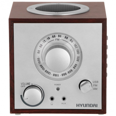 Радиоприемник Hyundai H-SRS200 вишня - фото в интернет-магазине Арктика