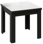 Стол обеденный "Хьюстон" Т1 (Черный/Белый мрамор) - Три Я