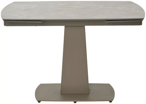 Стол обеденный BALDE 140 (MATT LATTE STONE SOLID CERAMIC/TAUPE) - М-Сити - фото в интернет-магазине Арктика