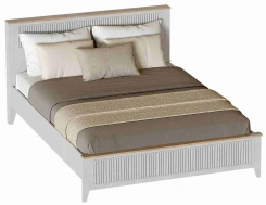 Спальня "Валенсия" кровать 160*200 (персидский жемчуг/дуб натуральный светлый) - Мебельград - каталог товаров магазина Арктика