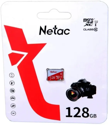 Флеш Netac 128Gb MicroSD P500 ECO (NT02P500ECO-128G-S) class 10 - фото в интернет-магазине Арктика