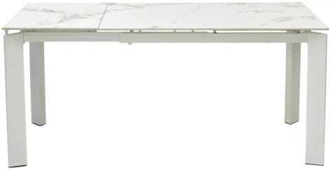 Стол обеденный CORNER 120 (GLOSS GOLDEN JADE / WHITE) - М-Сити - фото в интернет-магазине Арктика