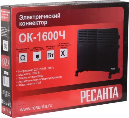 Конвектор РЕСАНТА ОК-1600Ч - фото в интернет-магазине Арктика