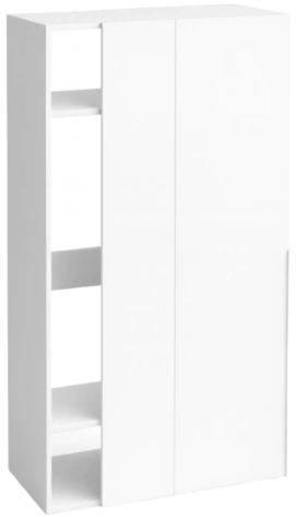 "ПРАГА" Джей шкаф угловой левый 1000 мм SU2310L белый - Евромебель - фото в интернет-магазине Арктика