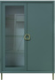 Гостиная "Флора" П6.980.0.03 шкаф 2-х дверн (без крашения, Зелёный самшит 682 PO) - Пинскдрев