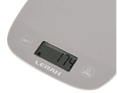 Весы кухонные LERAN EKS SIMPLE LINE GREY - фото в интернет-магазине Арктика