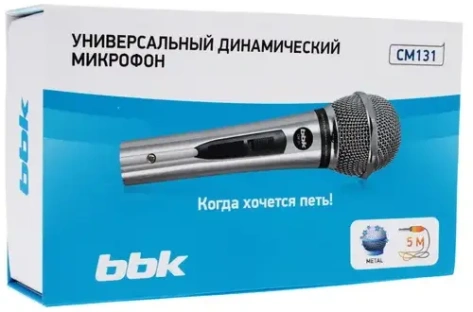 Микрофон BBK CM131 silver - фото в интернет-магазине Арктика
