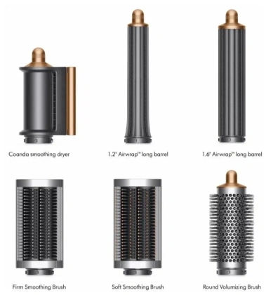 Стайлер Dyson Airwrap Complete Long HS05 никель/медный (400736-01) - фото в интернет-магазине Арктика