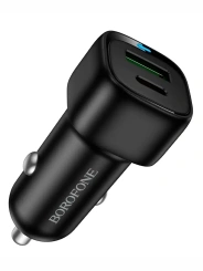 Зарядное устройство авто Borofone BZ34B 20W+18W Черный - каталог товаров магазина Арктика