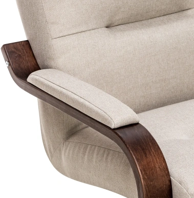 Кресло "Оскар" (орех/Малмо 05) - Импэкс - фото в интернет-магазине Арктика