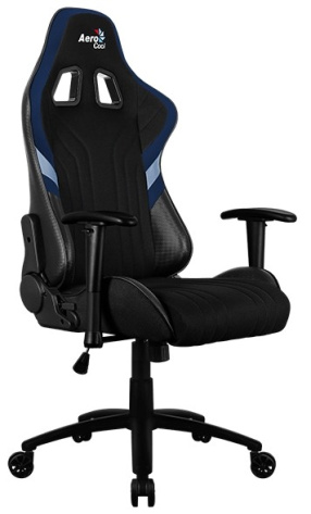 Кресло для геймеров Aerocool AERO 1 Alpha (черно-синее) - фото в интернет-магазине Арктика