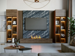 Гостиная "Бруклин" (Дуб крафт табачный) - ВКДП - каталог товаров магазина Арктика