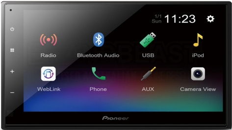 Автомагнитола Pioneer DMH-A345BT 2DIN - фото в интернет-магазине Арктика