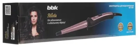 Щипцы BBK BST1007 черный/розовое золото - фото в интернет-магазине Арктика