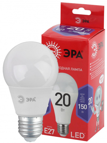 Лампа светодиодная ЭРА ECO LED A65-20w-865-E27 R - фото в интернет-магазине Арктика