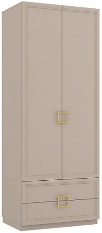 Спальня "Дольче" (ДЛ-200.04) шкаф 2-х дв с ящ (кашемир серый) - Ангстрем - фото в интернет-магазине Арктика