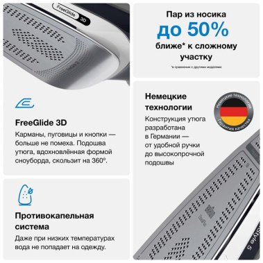 Утюг Braun SI5188BK - фото в интернет-магазине Арктика