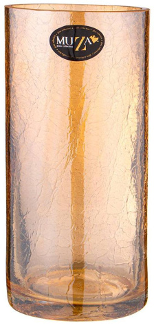 Ваза "CRACLE AMBER" 380-630 25 см - Арти М - фото в интернет-магазине Арктика