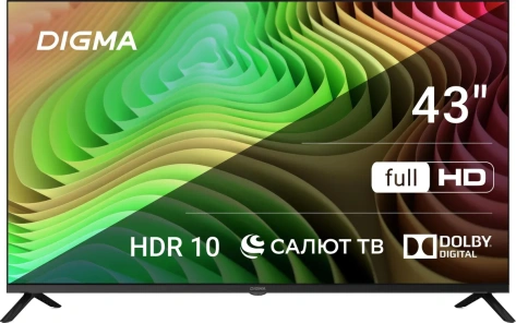 Телевизор Digma DM-LED43SBB36 Smart TV - фото в интернет-магазине Арктика