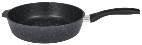 Сковорода глубокая "Granit" (black) сггч260а 26 см - Кукмара - фото в интернет-магазине Арктика