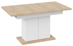 Стол обеденный "Детройт" Тип 1 (белый/дуб крафт золотой) - Три Я - каталог товаров магазина Арктика