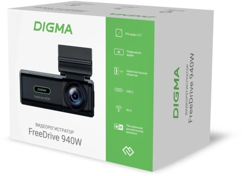 Авторегистратор Digma FreeDrive 940W - фото в интернет-магазине Арктика