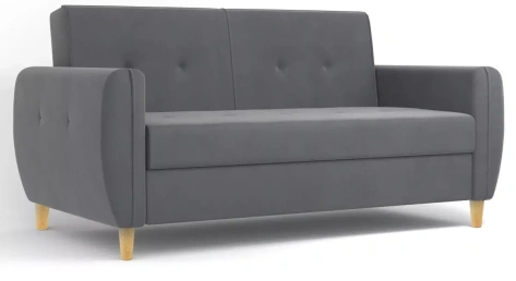 Диван "Лайм" 03 (серый велюр) - Столлайн - фото в интернет-магазине Арктика