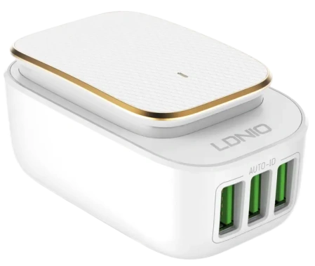 Зарядное устройство сетевое LDNIO A3305 17W USB 3+ Кабель Lightning LD_B4375* - фото в интернет-магазине Арктика