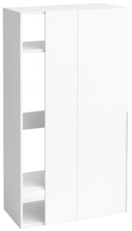 "ПРАГА" Джей шкаф угловой левый 1000 мм SU2010L белый - Евромебель - фото в интернет-магазине Арктика