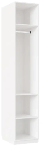 Спальня "Дольче" (ДЛ-210.13_правый) шкаф 1 дверн (Белый премиум) - Ангстрем - фото в интернет-магазине Арктика