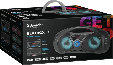 Портативная колонка Defender Beatbox 10 - фото в интернет-магазине Арктика