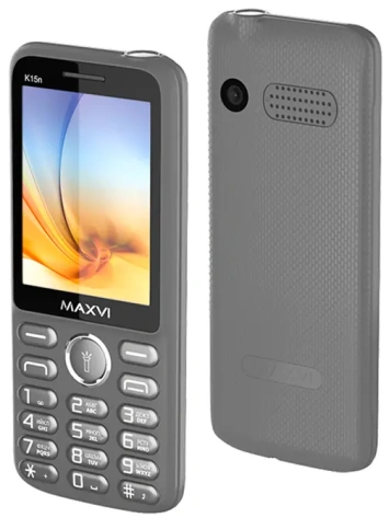 Мобильный телефон Maxvi K15n Grey - фото в интернет-магазине Арктика