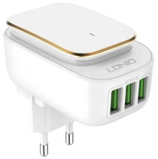 Зарядное устройство сетевое LDNIO A3305 17W USB 3+ Кабель Micro USB LD_B4374* - каталог товаров магазина Арктика