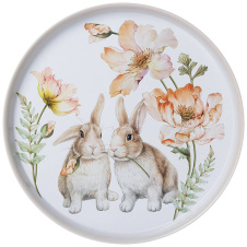 Поднос сервировочный "Кролики" 898-061 33 см - Арти М - каталог товаров магазина Арктика