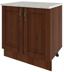 Кухня "Орех" 375.07 шкаф напольный ш80 (орех) - Столлайн - каталог товаров магазина Арктика