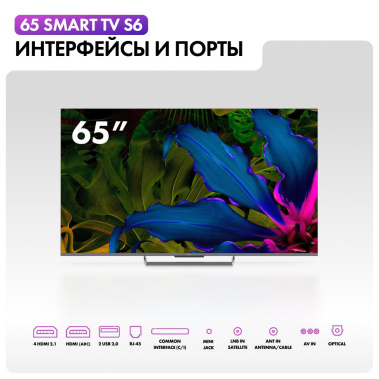 Телевизор Haier 65 Smart TV S6 UHD - фото в интернет-магазине Арктика