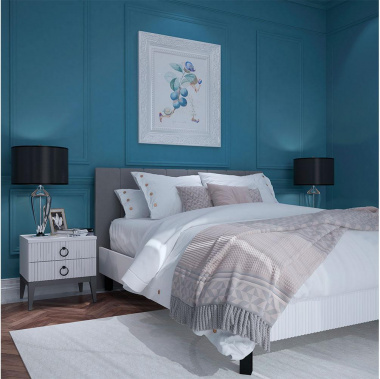 Спальня "Хилтон" (Д1/белый премиум) - фото в интернет-магазине Арктика