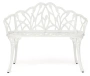 Скамья "Secret De Maison Strauss" (алюминиевый сплав, 99хх56х76см, butter white) - Тетчер