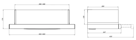 Вытяжка Elikor Slide 60П-430 черный/черный - фото в интернет-магазине Арктика