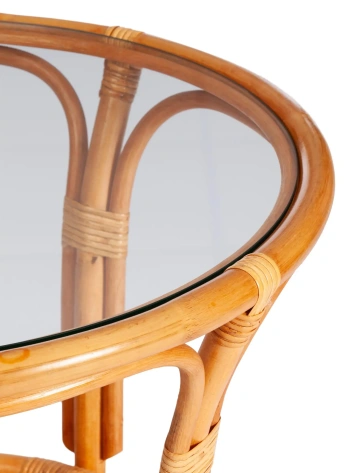 Комплект "PELANGI" 02/15 (с матр/стол+4 стула/honey/мед) - Тетчер - фото в интернет-магазине Арктика