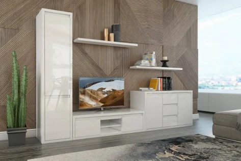 Гостиная "Норден" (белый глянец) - Столлайн - фото в интернет-магазине Арктика