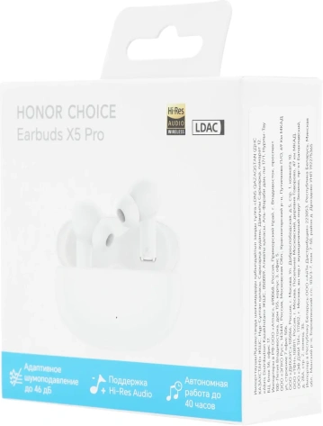 Наушники Honor Choice Earbuds X5 Pro White (BTV-ME10) TWS - фото в интернет-магазине Арктика