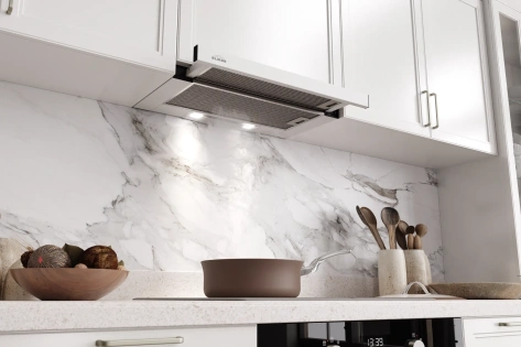 Вытяжка Elikor Slide 60П-430 белый/белый - фото в интернет-магазине Арктика