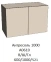 "ПРАГА" Джей антресоль 1000 мм A0610 сатин - Евромебель - фото в интернет-магазине Арктика