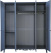 Спальня "Флорентина" 2678-01 БМ851 шкаф 4-х дверн с зерк (голубой агат) - Пинскдрев - фото в интернет-магазине Арктика