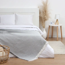 Плед Этель Waffle 130*180см , цв.серый 10285439 - Сима-ленд - каталог товаров магазина Арктика